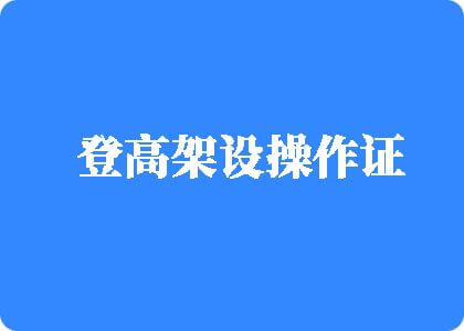 www.日本操比网站登高架设操作证